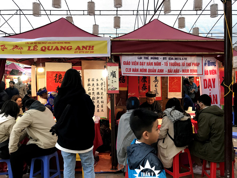 Nhà bạt 2mx2m tại Hội chữ Xuân Canh Tý 2020