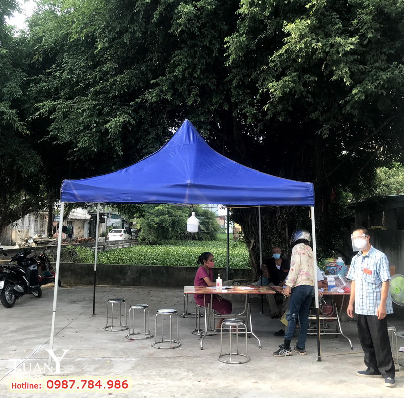 Chốt kiểm soát bảo vệ Vùng Xanh trong công tác phòng chống dịch Covid tại xóm 3 - xã Văn Bình
