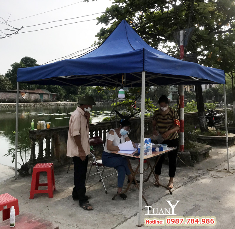 Ban chỉ đạo phòng chống dịch Covid - 19 xã Văn Bình - Chốt trực bảo vệ Vùng Xanh tại Xóm 1