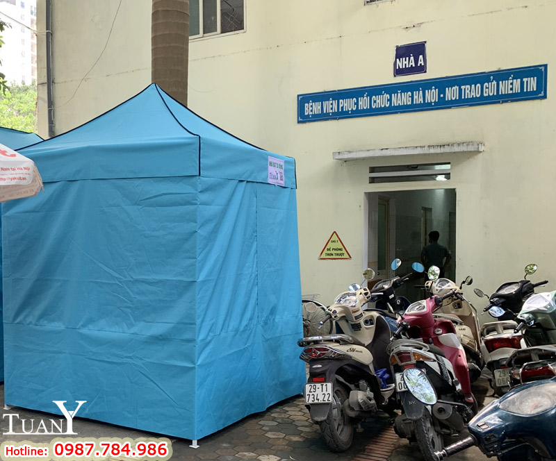 Chốt kiểm tra sơ khám trước khi vào khoa khám bệnh