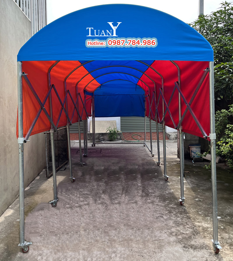 Bạt mái Polyester 2 lớp che mưa nắng tốt