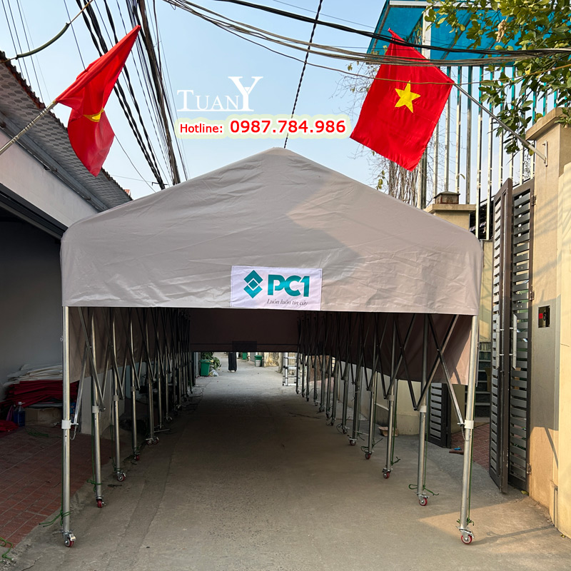 Khung vòm xếp do Tuấn Ý sản xuất