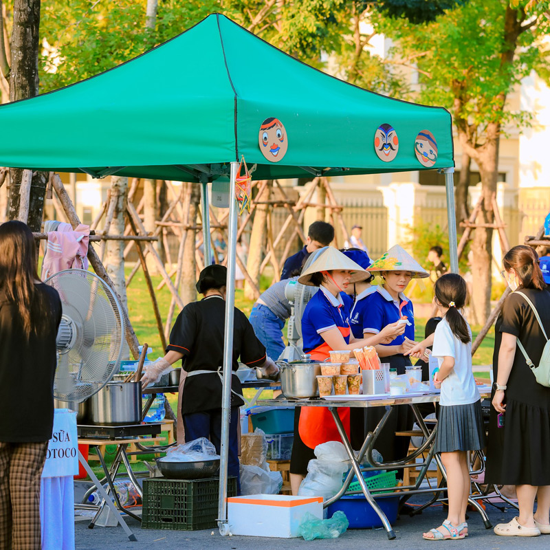 Nhà bạt 2mx2m MK2 - Gian hàng trải nghiệm ngộ nghĩnh đáng yêu