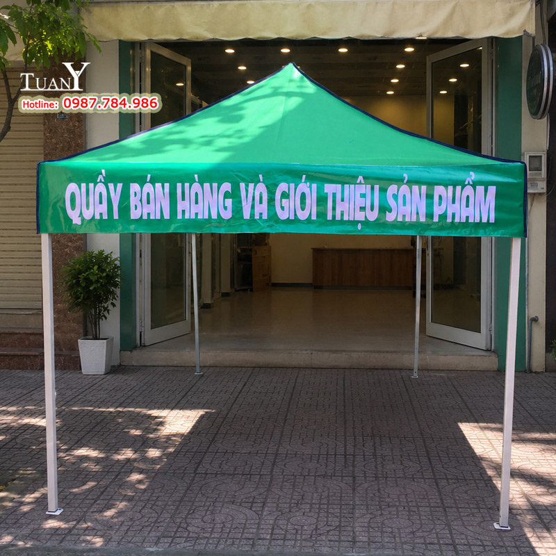 Mặt 2m của Nhà bạt 2mx3m - Quầy giới thiệu sản phẩm