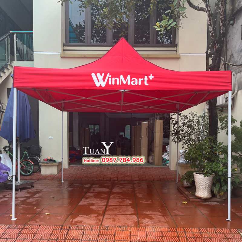 Nhà bạt 3mx3m khi dựng ở mức cao thường sử dụng