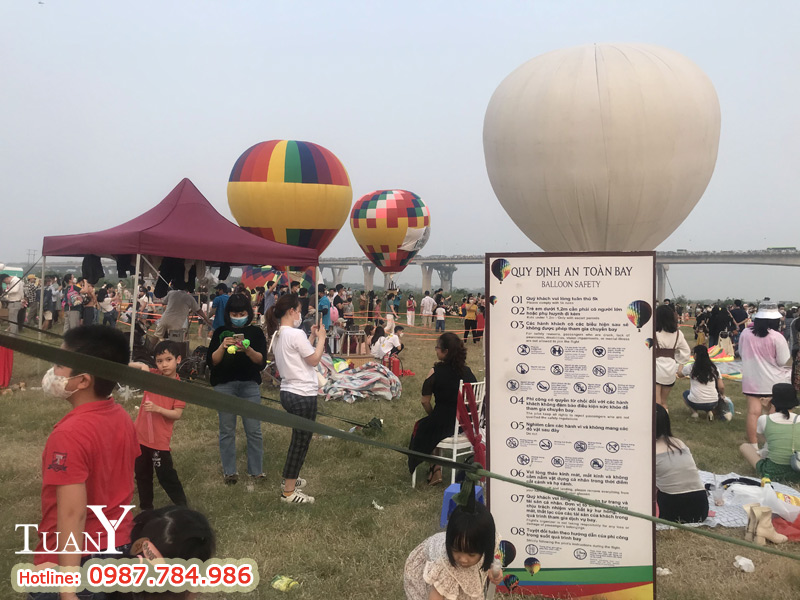 Ban tổ chức đưa ra Quy định an toàn bay cho du khách bay trên khinh khí cầu