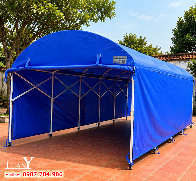 Lắp dựng Nhà bạt che ô tô trên sân