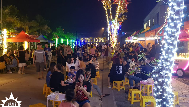 Nhà bạt di động 3mx3m tại Phố đi bộ, chợ đêm Sông Công