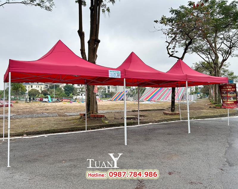 Nhà bạt 3mx3m - Gian hàng hội chợ tiêu chuẩn
