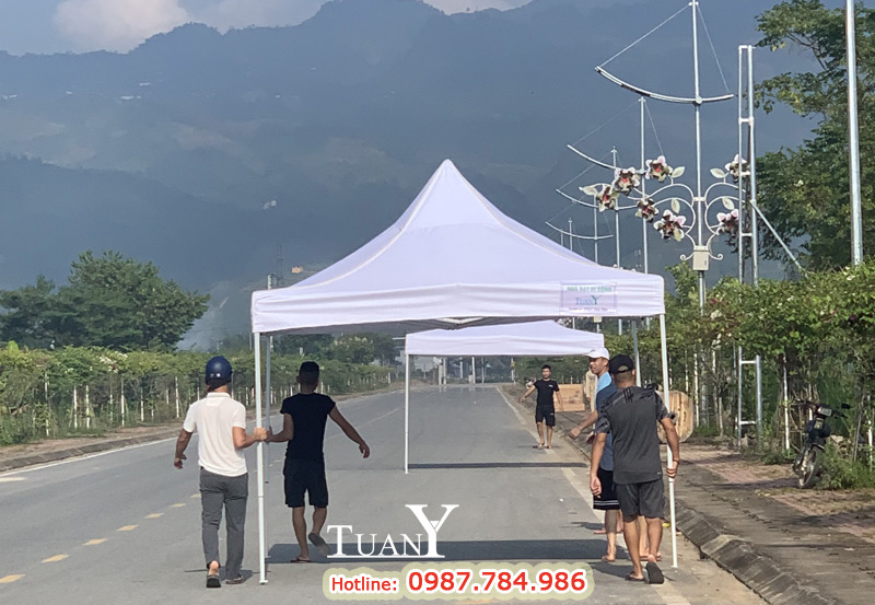 Bạn có thể lắp dựng nhà bạt 3mx3m ở bất kỳ vị trí nào tuỳ thích