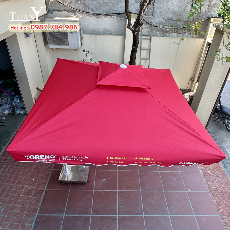 Vải mái dù làm bằng vải Polyester PU mềm dai